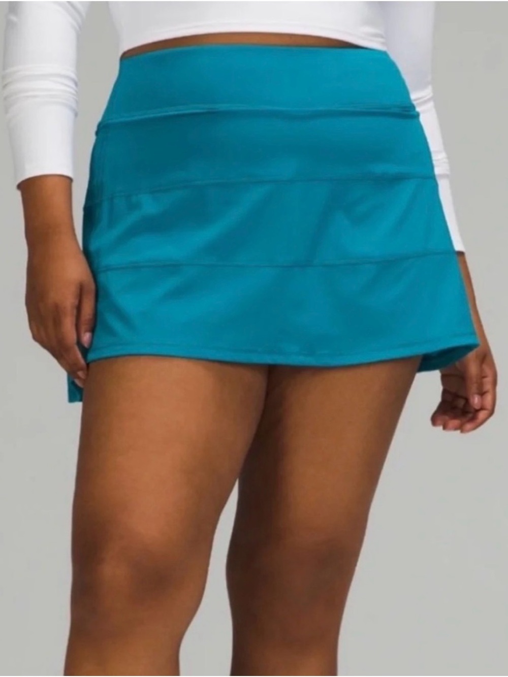 lululemon athletica Teal Blue pace rival skirt